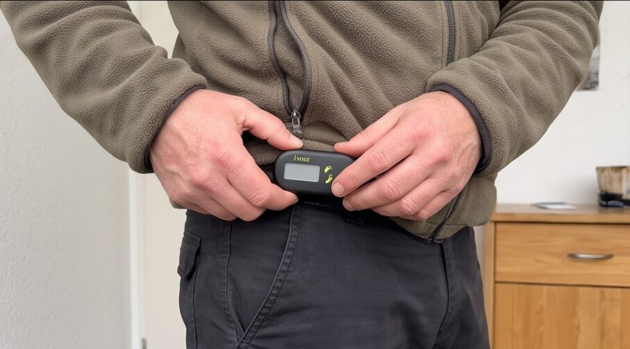 shengruili schrittzaehler test Detailansicht beim Testen