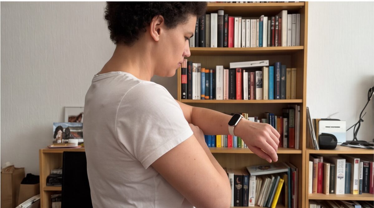 xiaomi smart band 8 test während der Nutzung